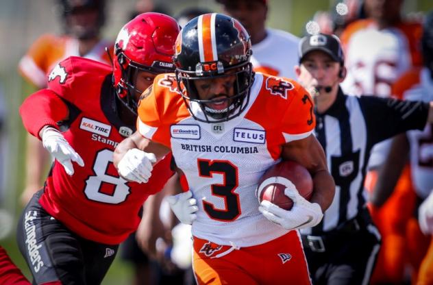 BC Lions running back John White