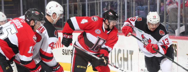 Binghamton Devils battle the Belleville Senators