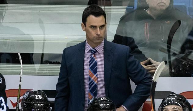 Saint John Sea Dogs head coach Josh Dixon