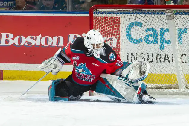 Kelowna Rockets goaltender Roman Basran