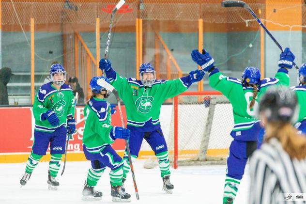 Connecticut Whale celebrate a goal