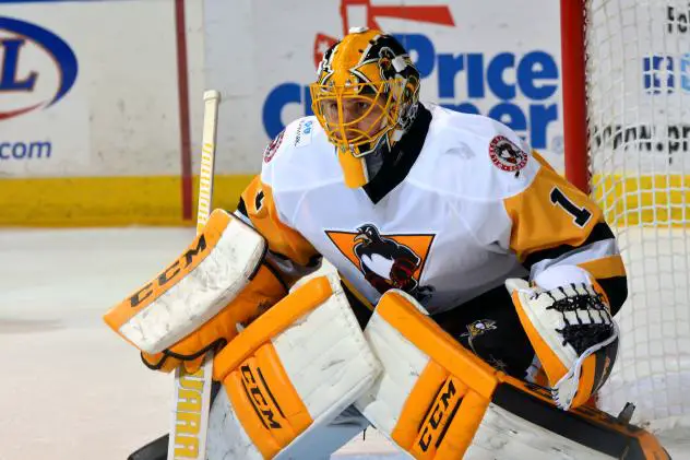 Wilkes-Barre/Scranton Penguins goaltender Casey DeSmith