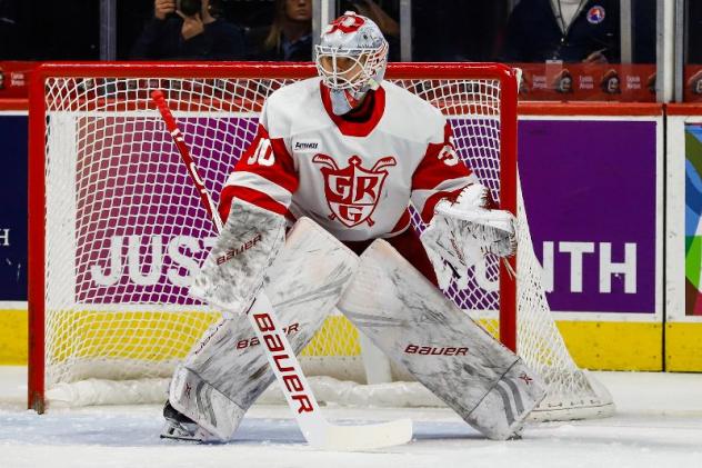 Grand Rapids Griffins goaltender Filip Larsson