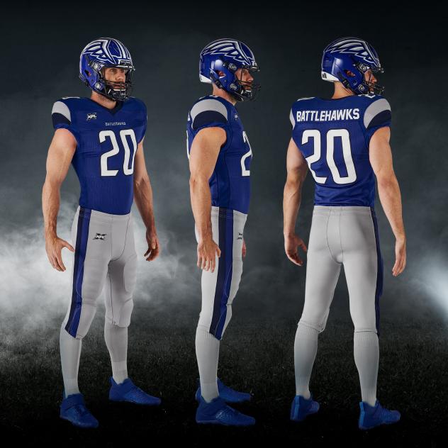 St. Louis Battlehawks blue uniform