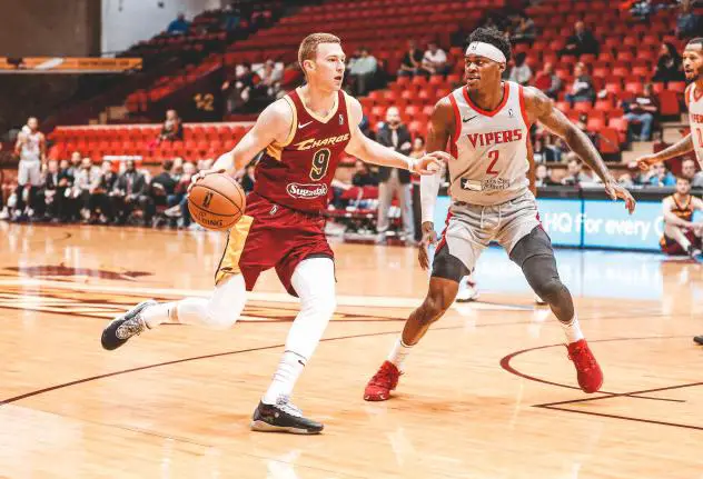 Dylan Windler of the Canton Charge brings the ball up against the Rio Grande Valley Vipers