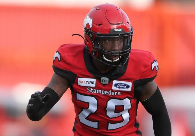 Calgary Stampeders defensive back Jamar Wall