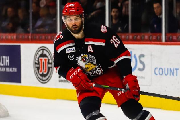 Grand Rapids Griffins forward Eric Tangradi