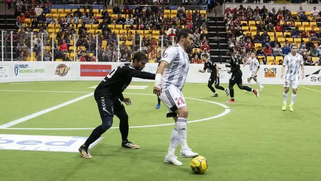 Vini Dantas of the Baltimore Blast vs. the Orlando SeaWolves