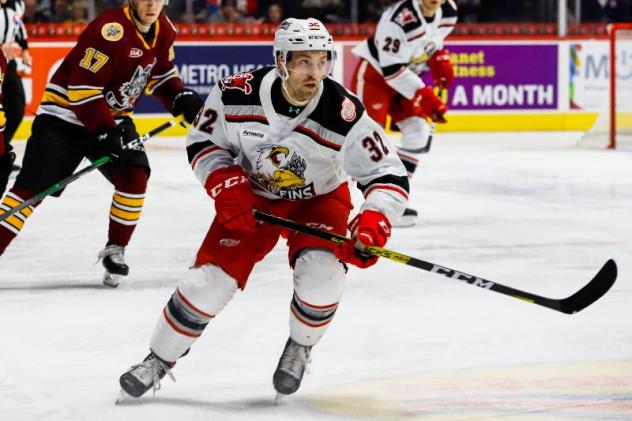 Grand Rapids Griffins forward Tyler Spezia