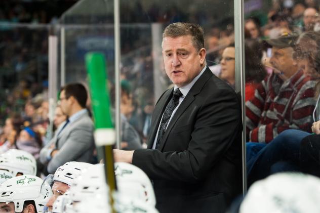 Texas Stars head coach Derek Laxdal