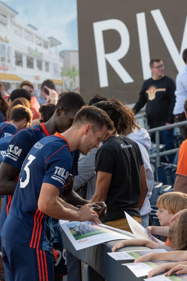 FC Tulsa defender Matt Sheldon