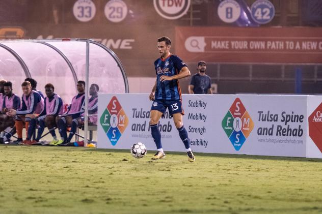 FC Tulsa defender Matt Sheldon