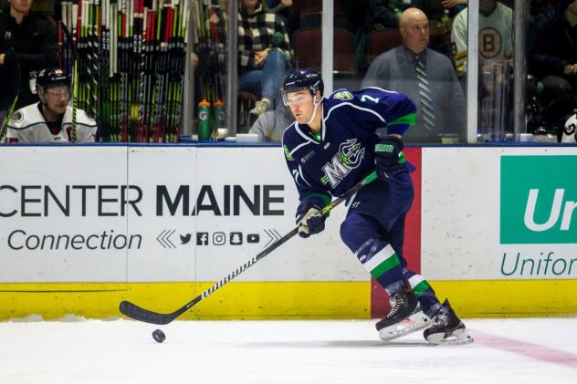 Jake Elmer of the Maine Mariners