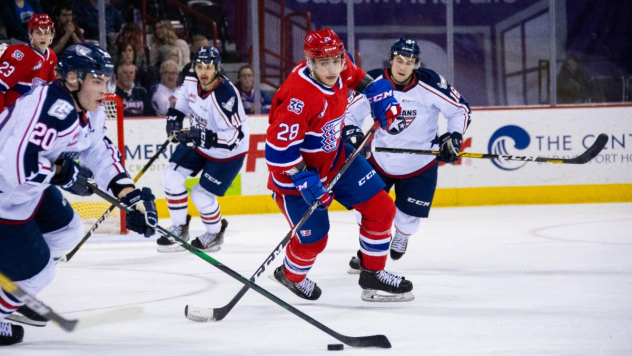 Spokane Chiefs right wing Leif Matson vs. the Tri-City Americans