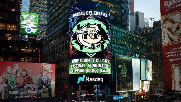 Kane County Cougars Baseball Foundation honored in Times Square