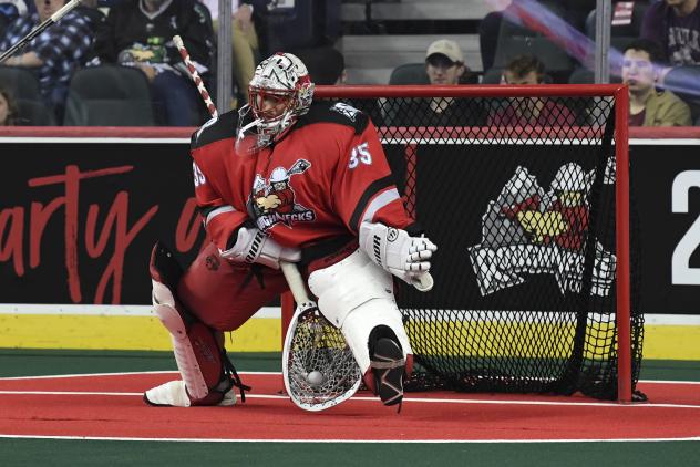 Calgary Roughnecks goaltender Christian Del Bianco