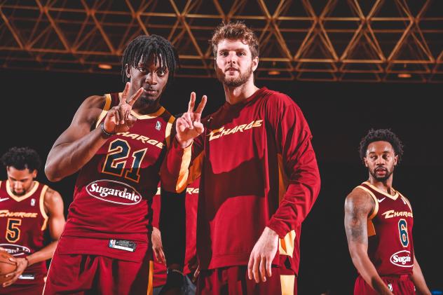 Canton Charge forward Tyler Cook and teammates