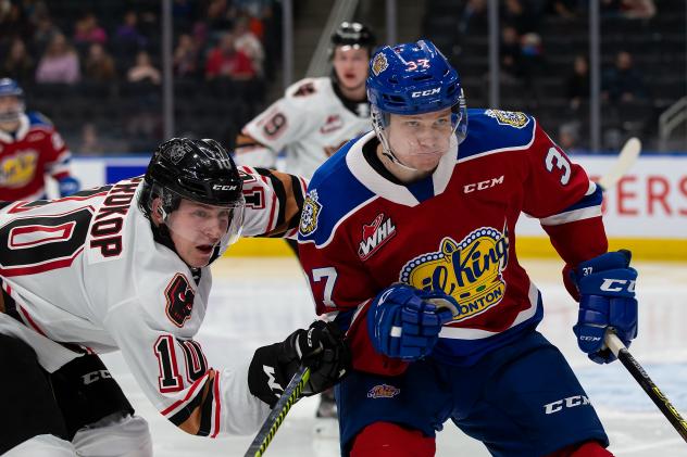 Defenceman Conner McDonald with the Edmonton Oil Kings