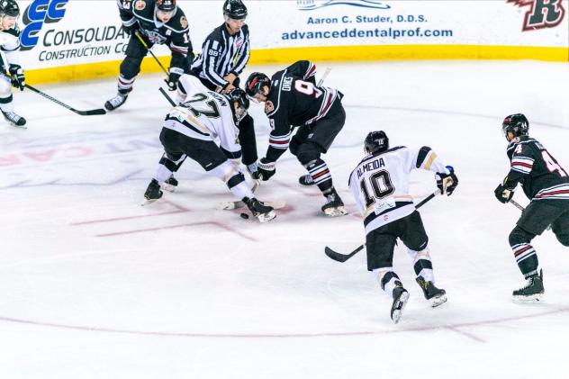 Wheeling Nailers face off with the Rapid City Rush