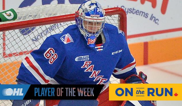 Kitchener Rangers goaltender Jacob Ingham