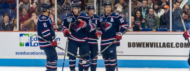 South Carolina Stingrays huddle up