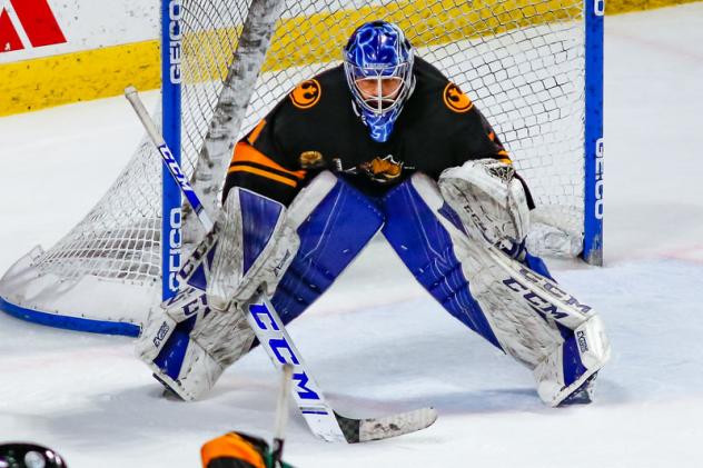 Utah Grizzlies goaltender Martin Ouellette