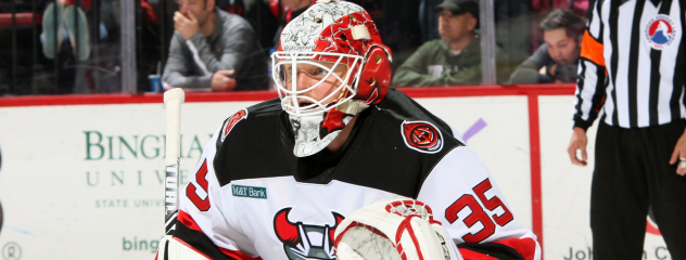 Binghamton Devils goaltender Cory Schneider
