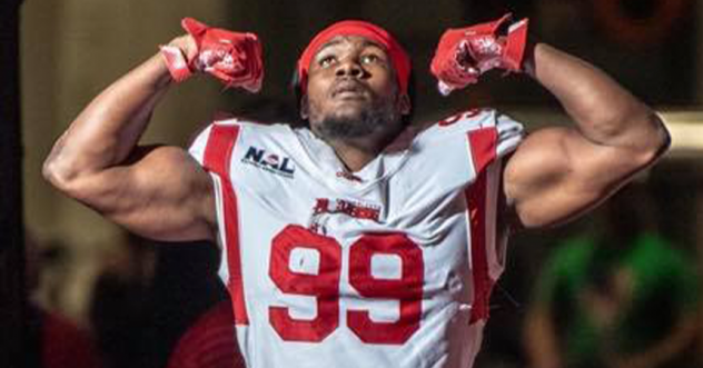 Defensive lineman Justin Marcus with the Orlando Predators