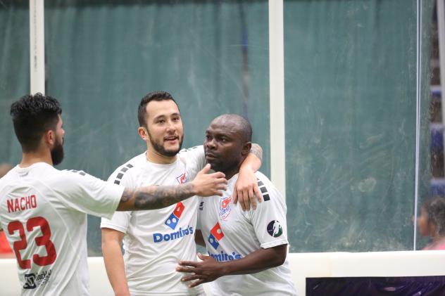 Leo Gibson (right) and the Kansas City Comets