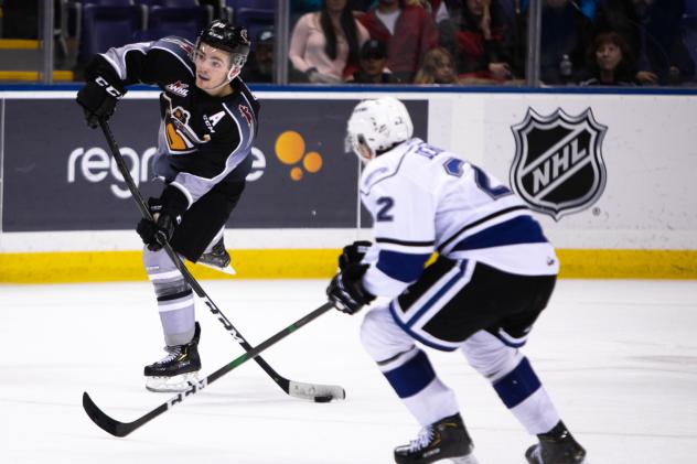 Vancouver Giants centre Tristen Nielsen vs. the Victoria Royals