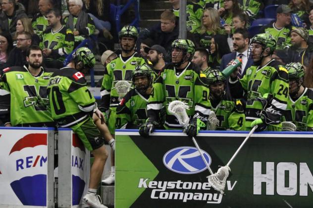 Saskatchewan Rush sideline