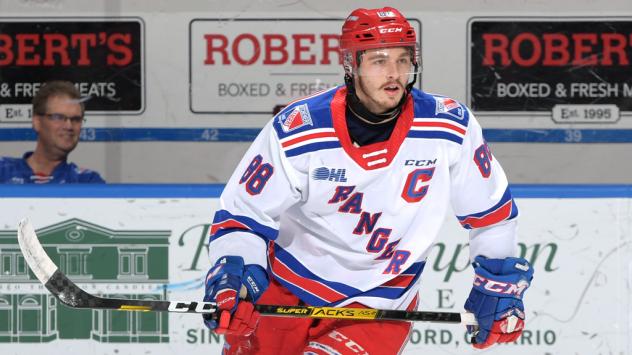 Kitchener Rangers centre Greg Meireles
