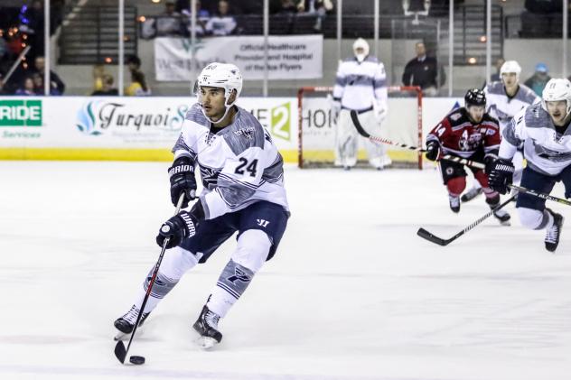 Forward Eddie Matsushima with the Pensacola Ice Flyers