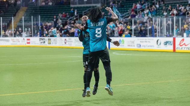 St. Louis Ambush celebrate vs. the Kansas City Comets