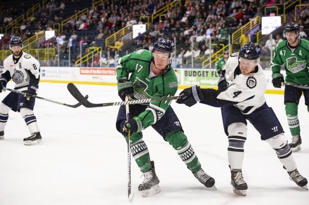 Forward Jack Nevins with the Florida Everblades