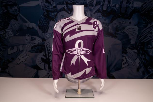 Georgia Swarm Lacrosse Out Cancer Night jersey