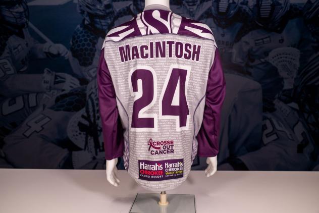 Georgia Swarm Lacrosse Out Cancer Night jersey (back)