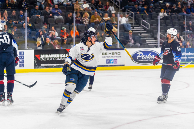 Sioux Falls Stampede forward Will Dineen vs. Team USA