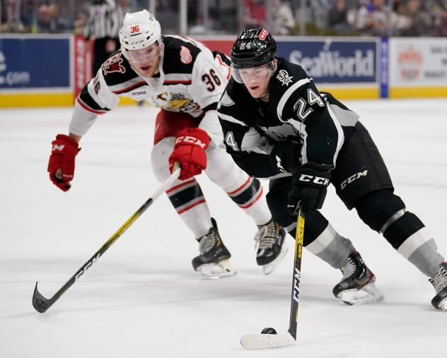 Klim Kostin of the San Antonio Rampage against the Grand Rapids Griffins