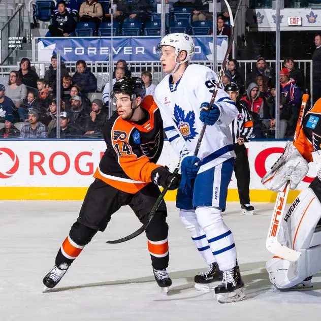 Lehigh Valley Phantoms defenseman Mark Friedman vs. the Toronto Marlies