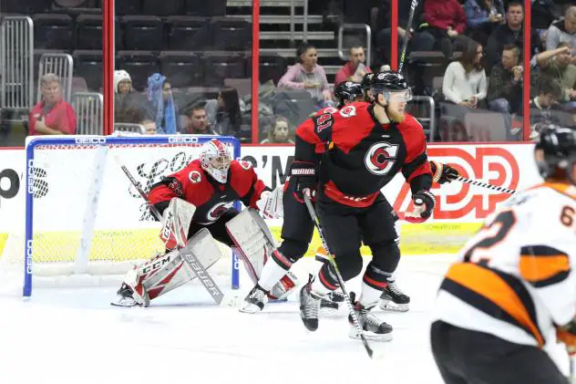 Goaltender Sean Romeo with the Cincinnati Cyclones