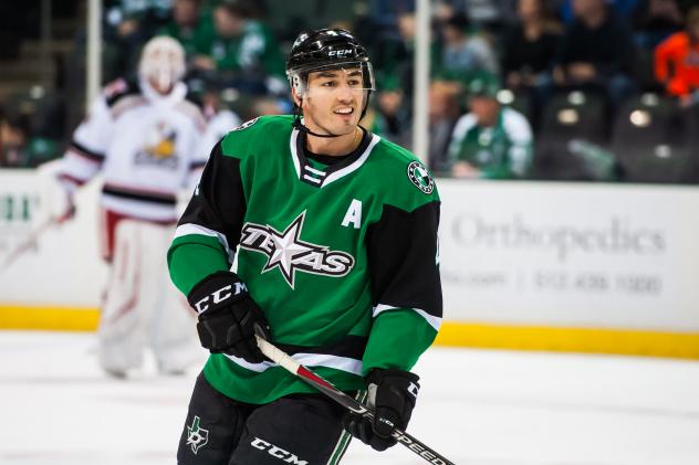 Texas Stars defenseman Joel Hanley