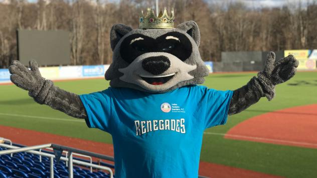 Hudson Valley Renegades mascot Rascal