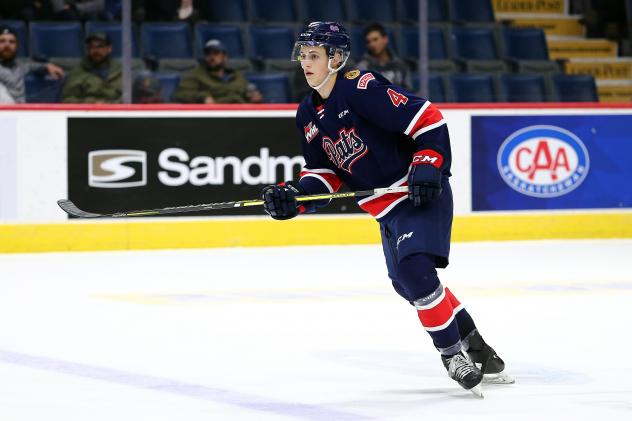 Defenceman Tyson Feist with the Regina Pats