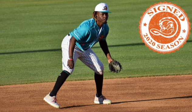 Long Island Ducks infielder Vladimir Frias