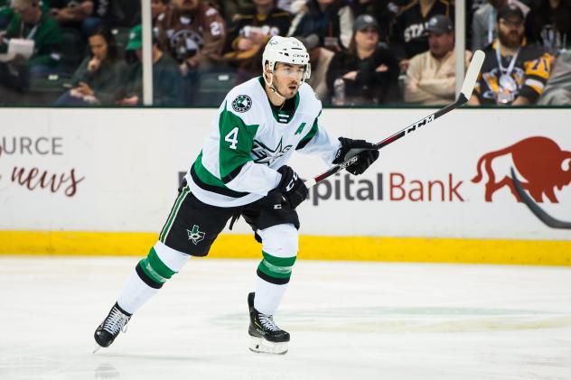 Texas Stars defenseman Joel Hanley