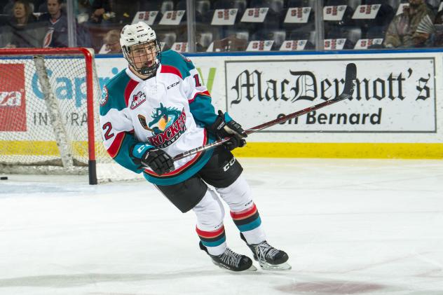 Cole Carrier with the Kelowna Rockets