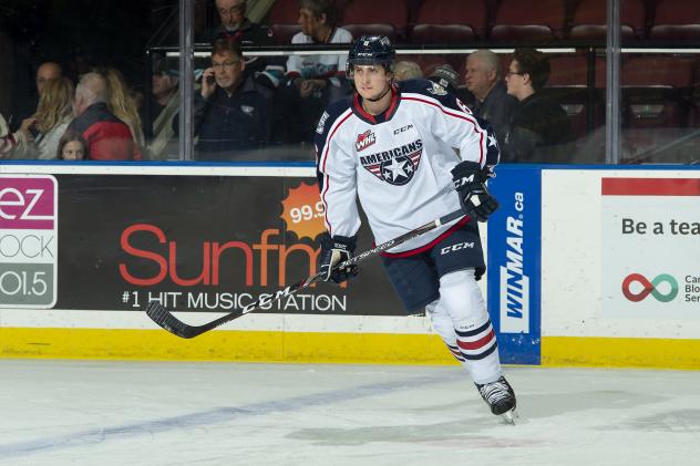 Defenceman Jarod Newell with the Tri-City Americans