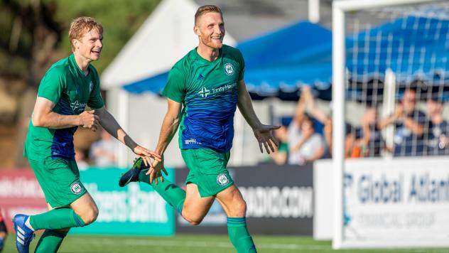 Forward Wojciech Wojcik with Hartford Athletic FC