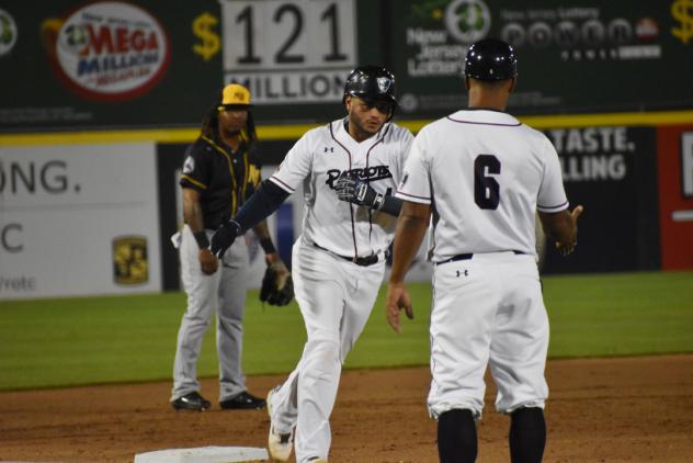 Somerset Patriots catcher Yovan Gonzalez